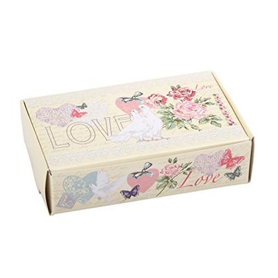 Neviti With Love-Cake Box, Paper, Ivory, 10 x 6.2 x 2.5 cm