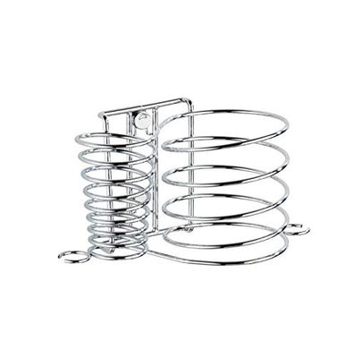 Wenko Suporte para secador e alisador de cabelo Milano com porta-cabos, aço, 21 x 11,5 x 12 cm, cromado