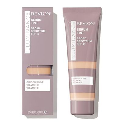 Revlon Illuminance Tinted Serum, Fondotinta in Siero Triplo Acido Ialuronico, Uniforma il Tono della Pelle, Illumina e Idrata per tutto il giorno, SPF 15, 301 Cool Beige, 28 ml