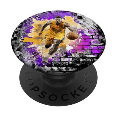 Niños Baloncesto Juega Jugadores Aros Deportivos PopSockets PopGrip Adhesivo