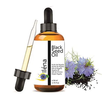 Oïléna Aceite vegetal de Nigella sativa (comino negro) Aceite de Nigella, 100% orgánico, puro y natural: cuero cabelludo, hidratante, piel, frasco de vidrio con una pipeta de 50 ml