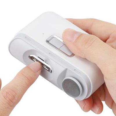 Sanico Coupe-ongles électrique sans fil, sûr et facile, 2 vitesses, idéal pour les adultes et les enfants, adapté aux diabétiques