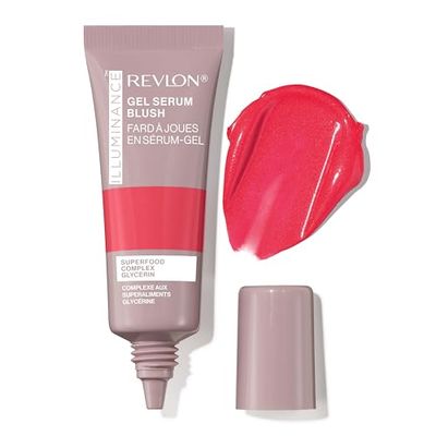 Revlon Illuminance Gel Serum Blush, Guance Visibilmente Rimpolpate, Finish Luminoso e Idratante per tutto il giorno, 120 Striking Rose, 11ml