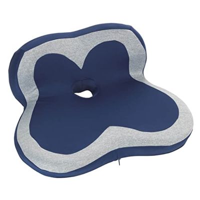 Maximex Visco Coussin d'assise et lombaire ergonomique pour une bonne position assise, un confort d'assise soulageant la pression, confortable pour le bureau, les voyages ou la rééducation