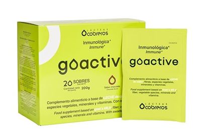 GOACTIVE Inmuno Lacteas Cobreros – Complemento Alimenticio con Leche de Cabra - defensas activas | 20 Sobres