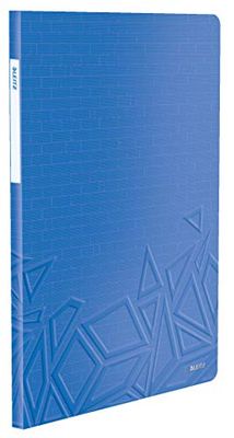 Leitz A4 Display Book, 40 Pockets, 80 Sheet Capacity, Transparent Pockets, Blue, Urban Chic Range, 46140032