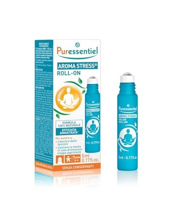 Puressentiel, Rullo antistress aromatico con 12 oli essenziali, 5 ml