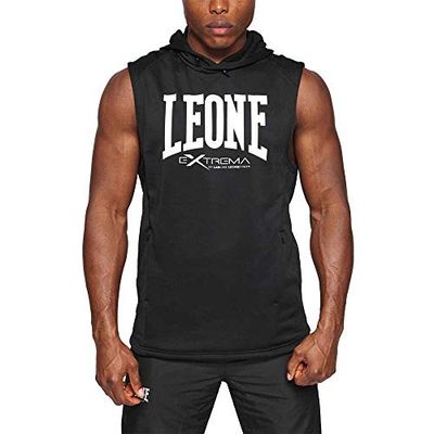 LEONE 1947 ABX110 vest met capuchon, uniseks, voor volwassenen, zwart, XL