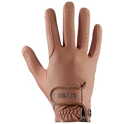uvex tensa II - slagtålig ridhandske för dam och herr - mycket bra grepp & hållbarhet - anpassad för pekskärm - light brown - 8.5