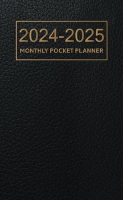 2024-2025 Monthly Pocket Planner: 2-Year Calendar and Organizer for Work, Appointments, or Study