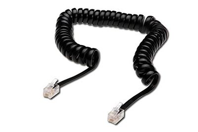 Digitus - Cable de conexión para teléfono torsadé uae rj10 negro 4 m