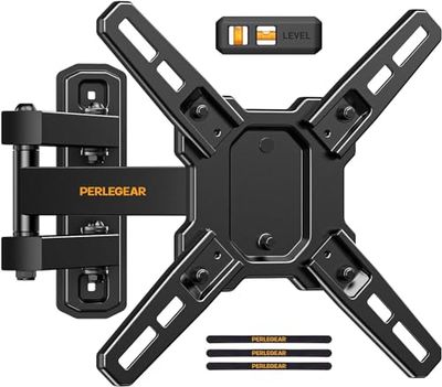TV Wall Bracket, Swivels Tilts Extends Rotates TV Wall Mount for 10-40 inch TVs up to 20KG, Max VESA 200X200mm