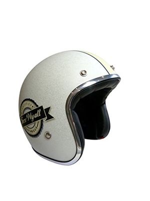 Torx Wyatt Famous Motorbike Helmet Matt Glitter, White, Size XL