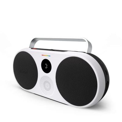 Polaroid P3 – Altavoz Bluetooth inalámbrico Retro-Futuristic Recargable con emparejamiento estéreo Dual - Negro