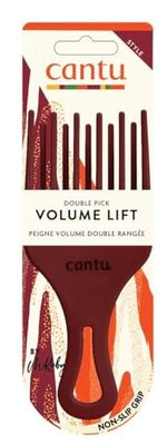 CANTU - Peigne afro double rangée robuste - Femme - Taille standard - Volume maximal et définition sans casser les boucles