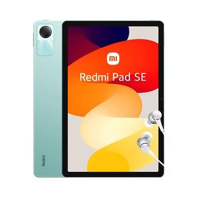Xiaomi Redmi Pad SE (tablet), wyświetlacz 11" FHD+, bateria 8000 mAh, 4GB RAM +128 GB, zielony