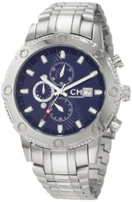 Carlo Monti herenhorloge staal/blauw/staal CM100-131