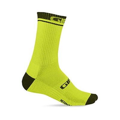 Giro CHAUSSETTES HIVER EN LAINE MÉRINOS LIME/NOIR 36-39 S