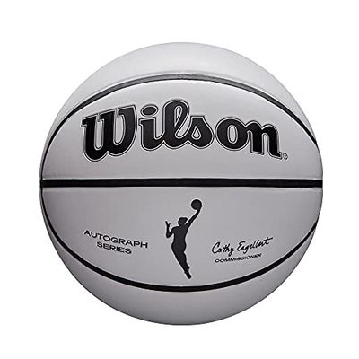 Wilson WNBA Commemorative Series Autograph Basketball - Mini formato, bianco/arancione