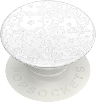 PopSockets: PopGrip - Supporto e Impugnatura per Telefoni Cellulari e Tablet con Un Top Intercambiabile - Blanc Fresh