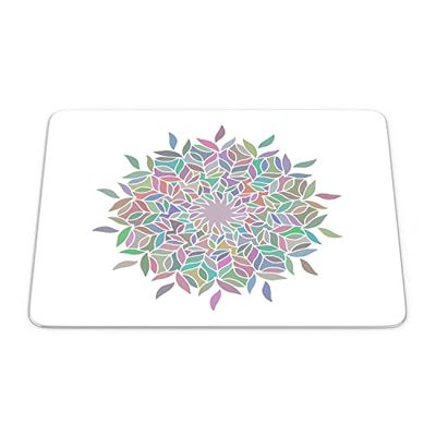 Bonamaison, Rechthoek Pop Art Digital bedrukte muismat, antislip onderkant, voor kantoor en thuis, grootte: 22x18 cm