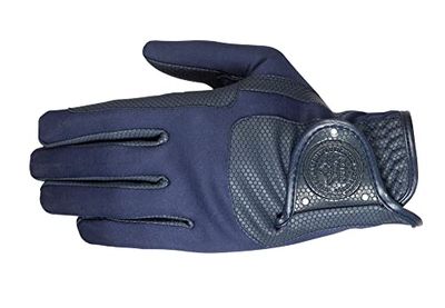 PFIFF 102776 - Guanti da equitazione Softshell Grip, colore: Blu scuro 8