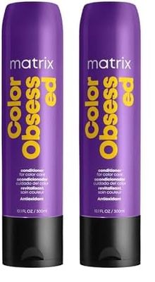 Matrix, Après-Shampoing Protecteur de Couleur pour Cheveux Colorés, Brillance & Hydratation, Color Obsessed, 300ml (Lot de 2)