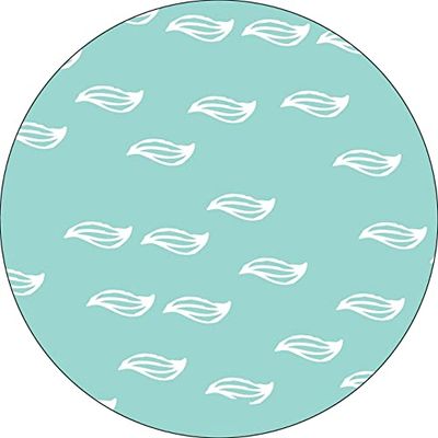 Bonateks, Okrągła podkładka pod mysz z nadrukiem cyfrowym, antypoślizgowy spód, do biura i domu, średnica: 22 cm