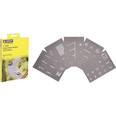 Noch- Street Marking Templates Modelli di marcatura Stradale, Colore Colorato, 60745