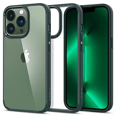 Spigen Ultra Hybrid Case Compatibel met iPhone 13 Pro hoesje -Midnight groen