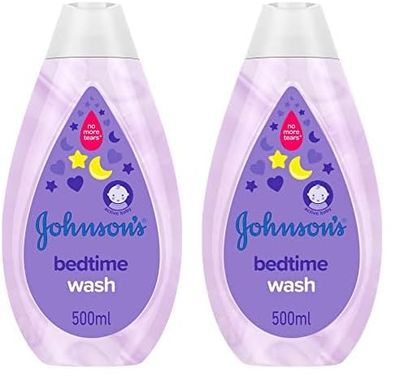Johnson's Baby Bedtime Wash - Gentle And Mild Delicate Skin And Everyday Use - Natural Calm Aromas, 500ml (Pack of 2)