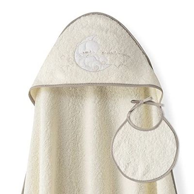 Dziecięca peleryna z kapturem z bablaginem - Sweet Moon Beige