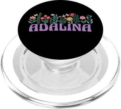 Wildflower Floral ADALINA First Name Mother's Day Women PopSockets PopGrip for MagSafe