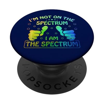 Conciencia divertida sobre el autismo Soy el espectro PopSockets PopGrip Adhesivo