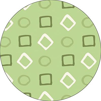 Bonateks, Runt digitalt tryckt musmatta, halkfri undersida, för kontor och hem, diameter: 22 cm