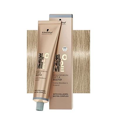 Schwarzkopf BlondMe Bond Enforcing Lift&Blend Ash, 60 ml, oplichtende crème voor blond haar