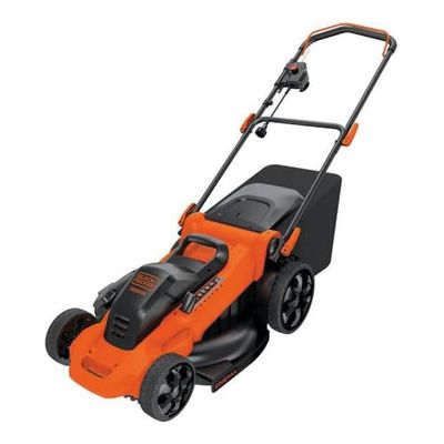 Black & Decker LM2000 3-i-1 EdgeMax elektrisk gräsklippare, grästrimmer, (2000 W, 48 cm skärbredd, 50 liter gräslåda med 7 olika skärhöjder 38 – 100 mm)