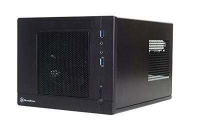 SilverStone SST-SG05BB-Lite - Sugo Mini-ITX Compact Computer Cube Case, nero