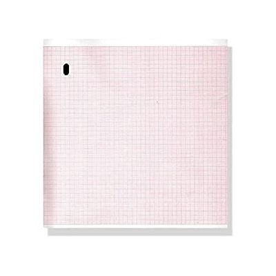 Gima 33011 - Paquete de papel térmico Ecg, cuadrícula naranja, 215 x 280 mm
