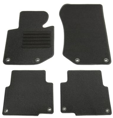 AD Tuning GmbH hg1717 Veludo ajuste suporte preto auto conjunto de tapetes tapetes tapetes Carpet Floor Mats