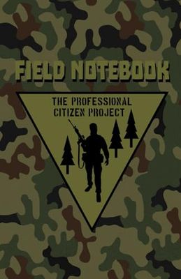 Professional Citizen Project Field Notebook Lined 5.5x8.5 with Date and Numbered Pages Polish Woodland Camouflage