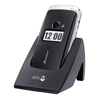 Primo 413 by Doro All Carriers 32 GB mobiele telefoon met groot toetsenbord, zwart