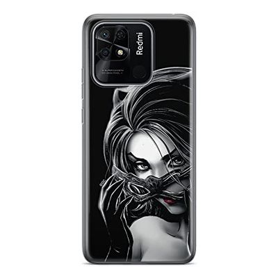 ERT GROUP mobiltelefonfodral för Xiaomi REDMI 10C originalt och officiellt licensierat DC mönster Catwoman 004 optimalt anpassad till formen på mobiltelefonen, fodral tillverkad av TPU-plast