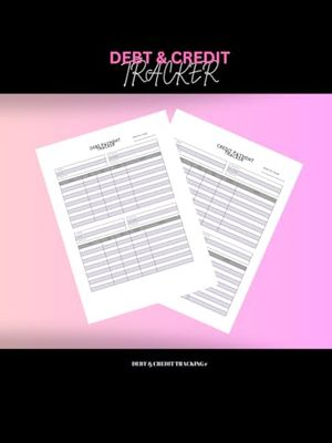 Debt & Credit Planner: Simple Debt & Credit Tracker to Keep Track of Your Finances