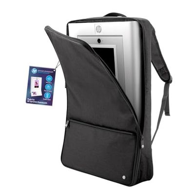 HP Sprocket Photobooth Mochila de Viaje (Negra) Mochila Acolchada con Correas Ajustables y Bolsillo Delantero con Cremallera, diseñada Exclusivamente para Usar con HP Sprocket Photobooth