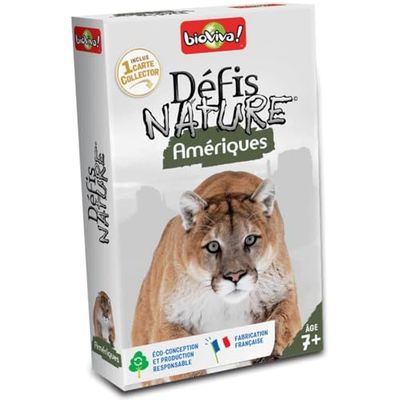 Bioviva 0101005114 - Gioco Carte Défis Nature (Sfide della Natura), America (Versione Francese)