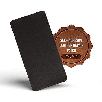 MastaPlasta PREMIUM Patch autoadesiva istantanea per riparazioni in pelle - MARRONE SCURO - 20 cm x 10 cm Pronto soccorso per divani, seggiolini auto, borse, giacche, ecc.