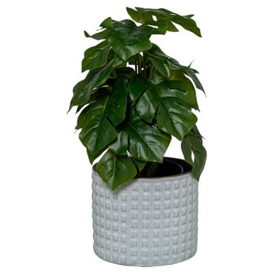 Alexandra House Living White Ceramic Planter Set 4 Pieces