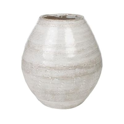 Romimex Vaas, beige, terracotta, 26 x 30 x 26 cm