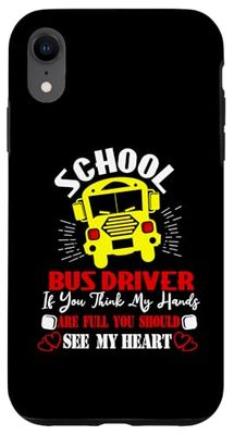 Scuolabus Monitor Mani Pieno Vedi Il Mio Cuore Scuola Custodia per iPhone XR